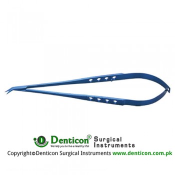 Potts Style Scissors Flat handle,short fine blades 45° angle,20.3cm